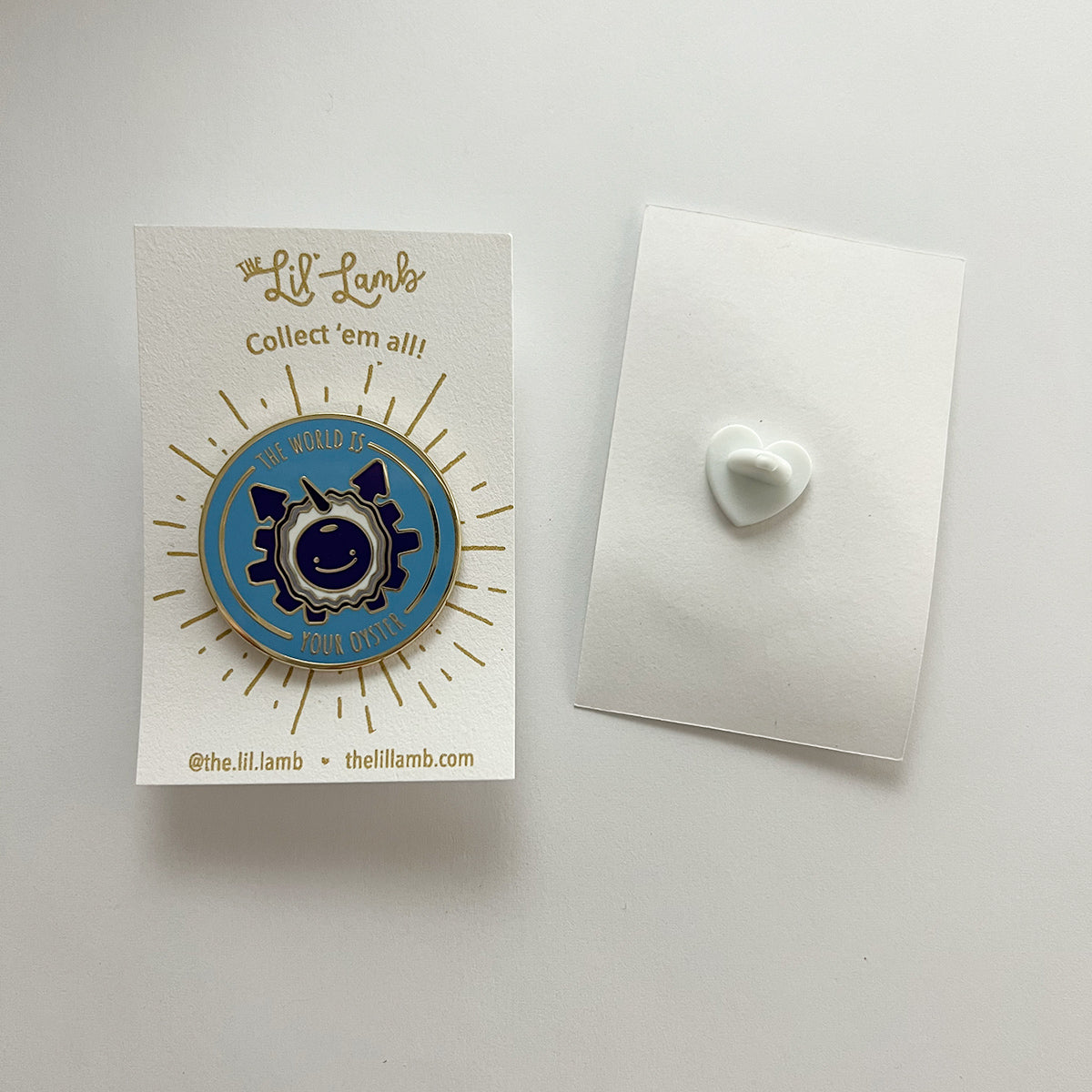 The World is Your Oyster Pin