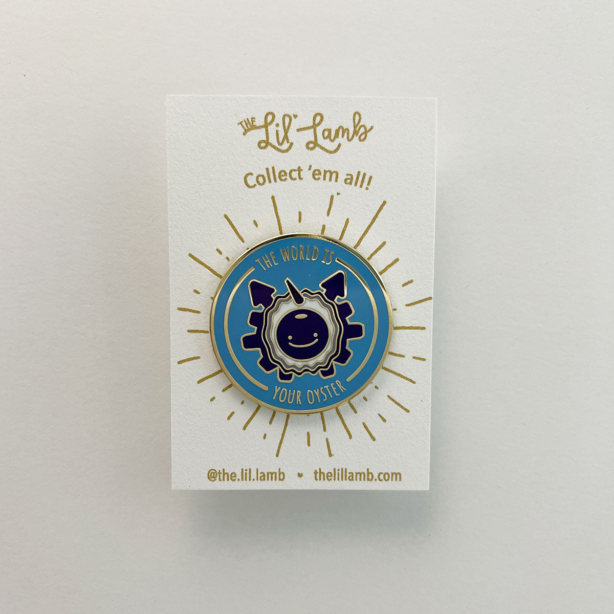 The World is Your Oyster Pin